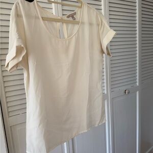 Banana Republic Cream Short Sleeve Top